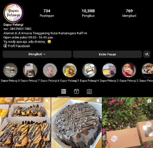 Dapur Pelangi Pasarkan Produk Camilan di Media Sosial