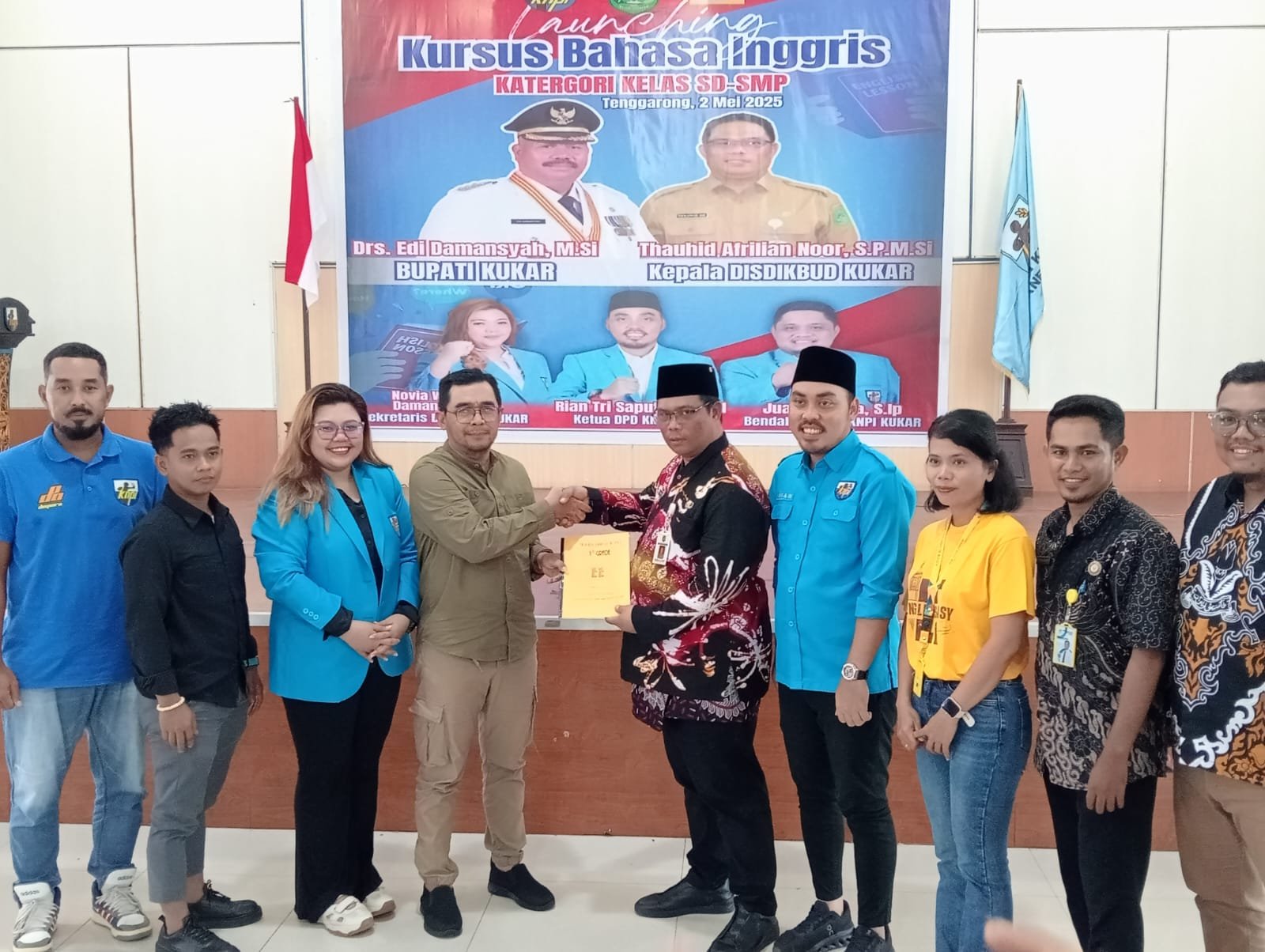 Disdikbud Kukar Apresiasi Program Kursus Gratis Bahasa Inggris KNPI sebagai Bagian dari Partisipasi Pendidikan Semesta