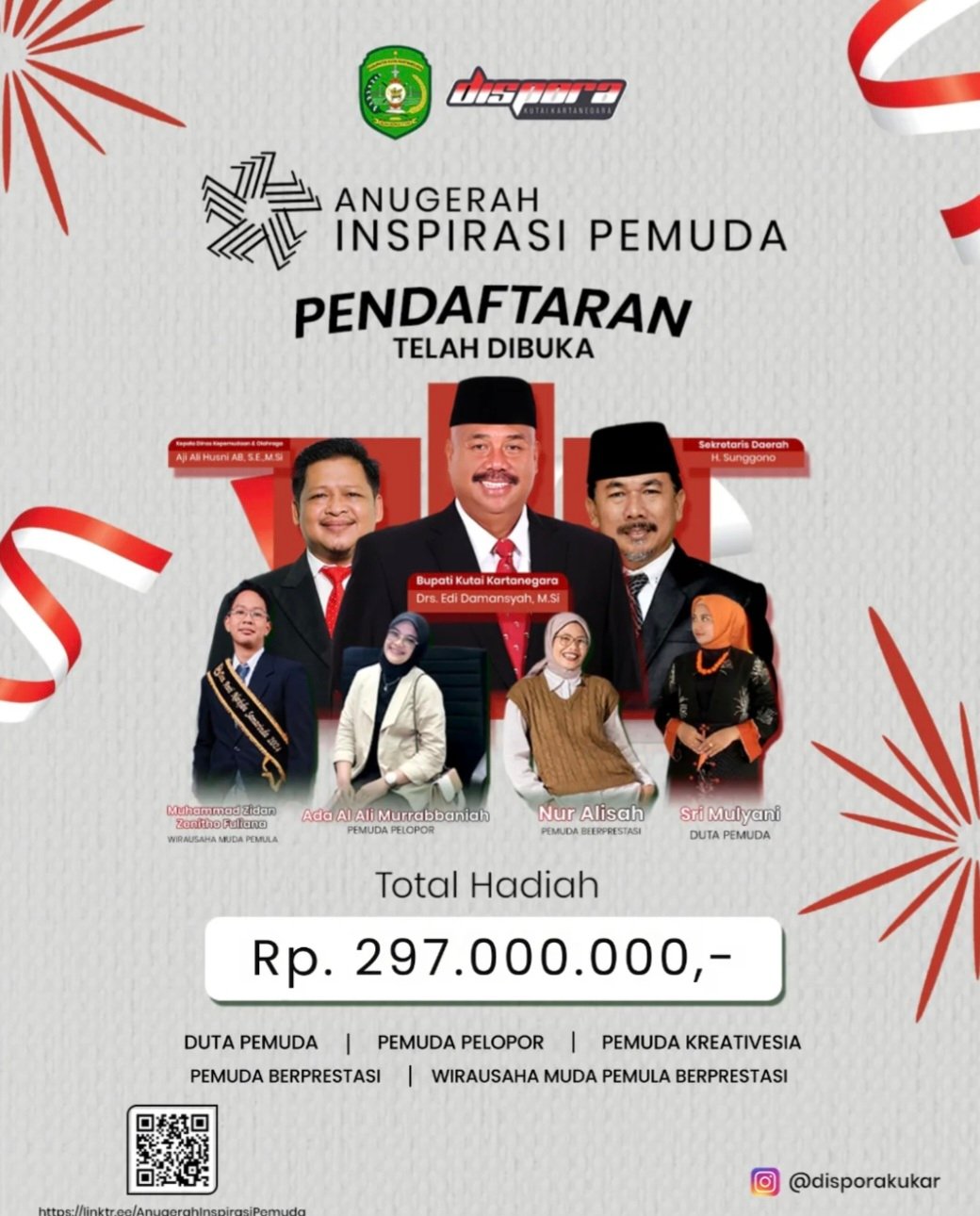 130 Pemuda Kukar Ikut Ajang Anugerah Inspirasi, Grand Final Digelar Juni 2025