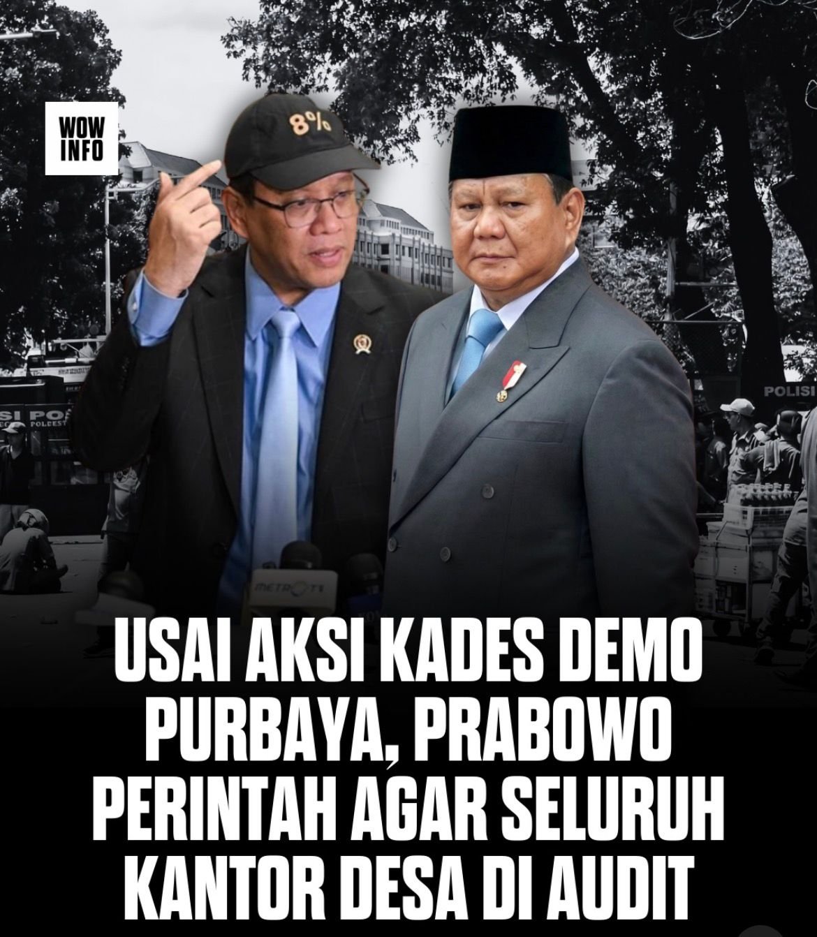 Usai Aksi Kades Demo Purbaya, Prabowo Perintah Agar Seluruh Kantor Desa di Audit